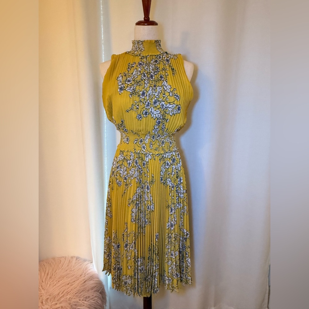 Nanette Lepore Yellow Floral Maxi Dress